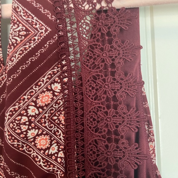 As you Wish Burgandy dress size medium. - Picture 4 of 11